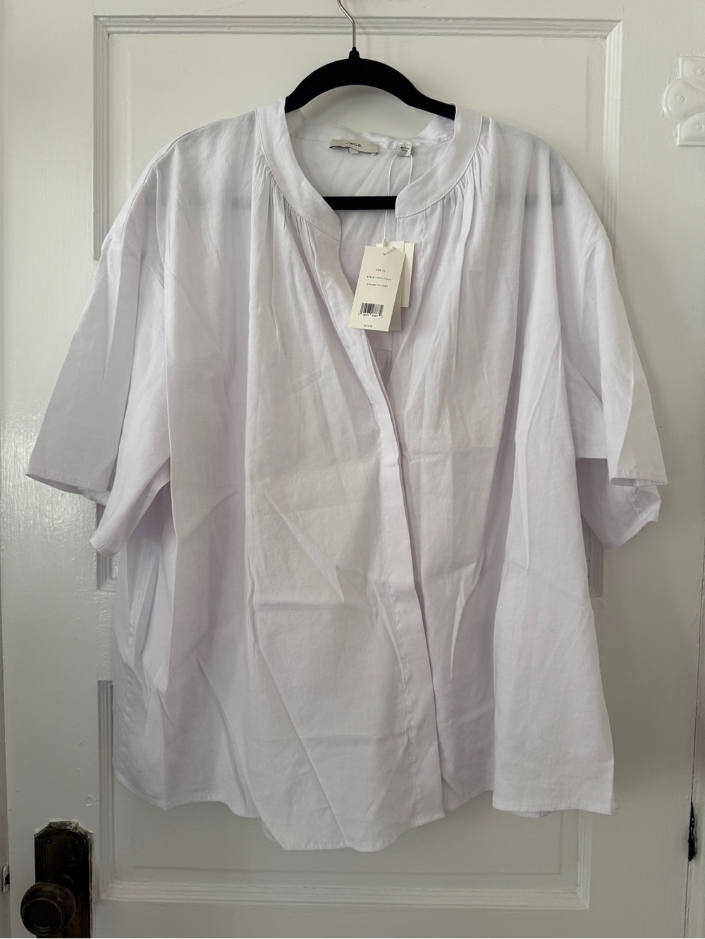 Vince White Linen Top
